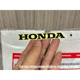Tem chử Honda 85mm Vision 14 nền trong chử Đen