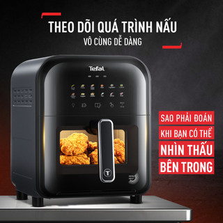 Nồi chiên không dầu tefal easyfry window 6l ey821868
