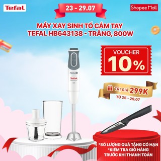 [Mã ELBSJBP07 giảm 12% đơn 500K] Máy xay sinh tố cầm tay Tefal HB643138 - trắng, 800W - trắn