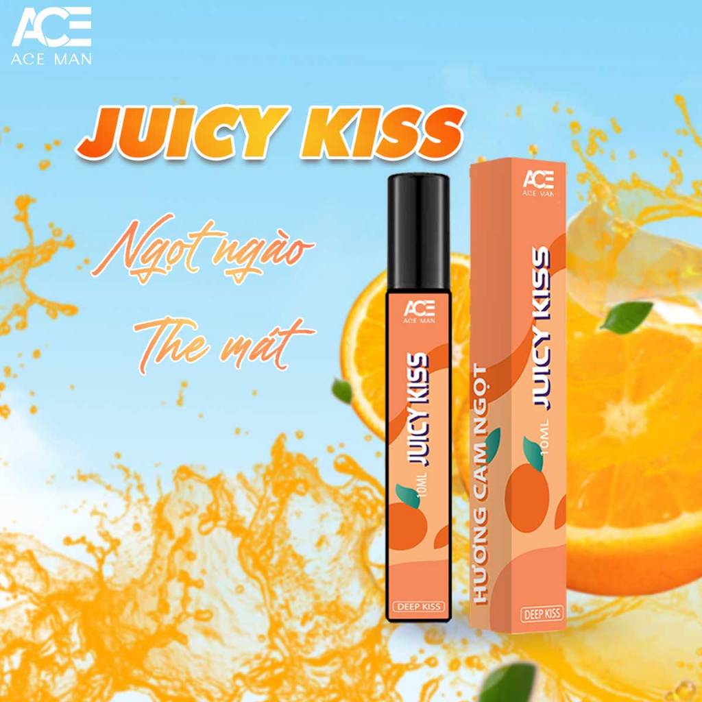 Xịt thơm miệng ACE MAN Deep Kiss 10ml cho nam và nữ với 5 hương vị trái cây tự nhiên the mát