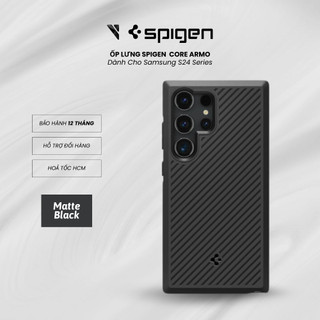 Ốp lưng core armor spigen dành cho samsung s24/ s24 plus/ s24 ultra chống sốc chuẩn quân đội