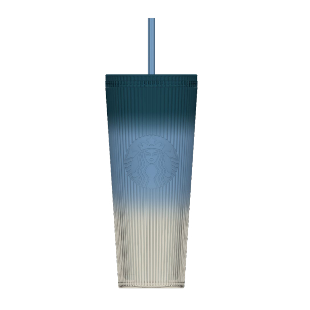 Bình Starbucks Cold Cup 24Oz (710 ml) BLUE GRADIENT FALL