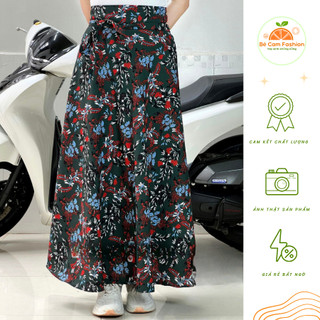 Váy Chống Nắng Cột Dây, Váy Chống Nắng Lụa Xòe Rộng, Váy chống nắng freesize loại dày - Bé Cam Fashion