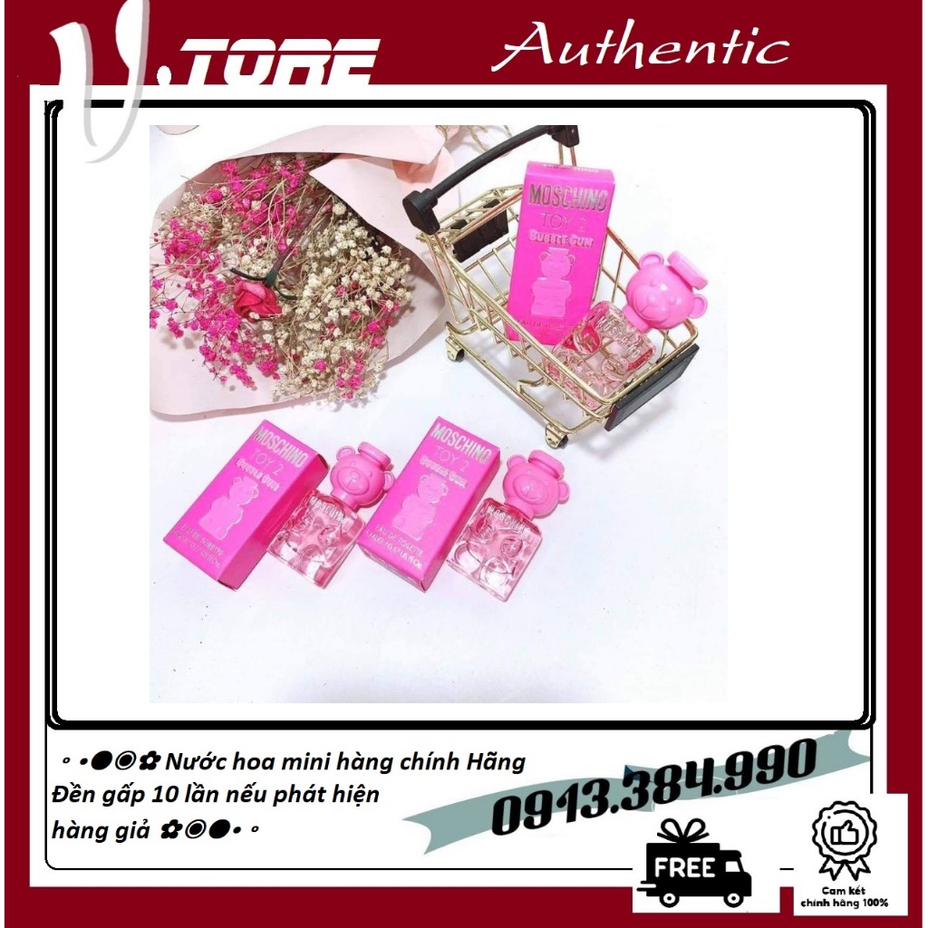 NƯỚC HOA MINI ◦•●◉✿ 𝒜𝓉𝒽𝑒𝓃𝓉𝒾𝒸 ✿◉●•◦ 𝗠𝗼𝘀𝗰𝗵𝗶𝗻𝗼 𝘁𝗼𝘆 𝟮 𝗯𝘂𝗯𝗯𝗹𝗲 𝗴𝘂𝗺 𝟱𝗺𝗹