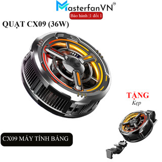 Quạt tản nhiệt từ tính CX09 3 chế độ làm lạnh LED RGB dành cho máy tính bảng