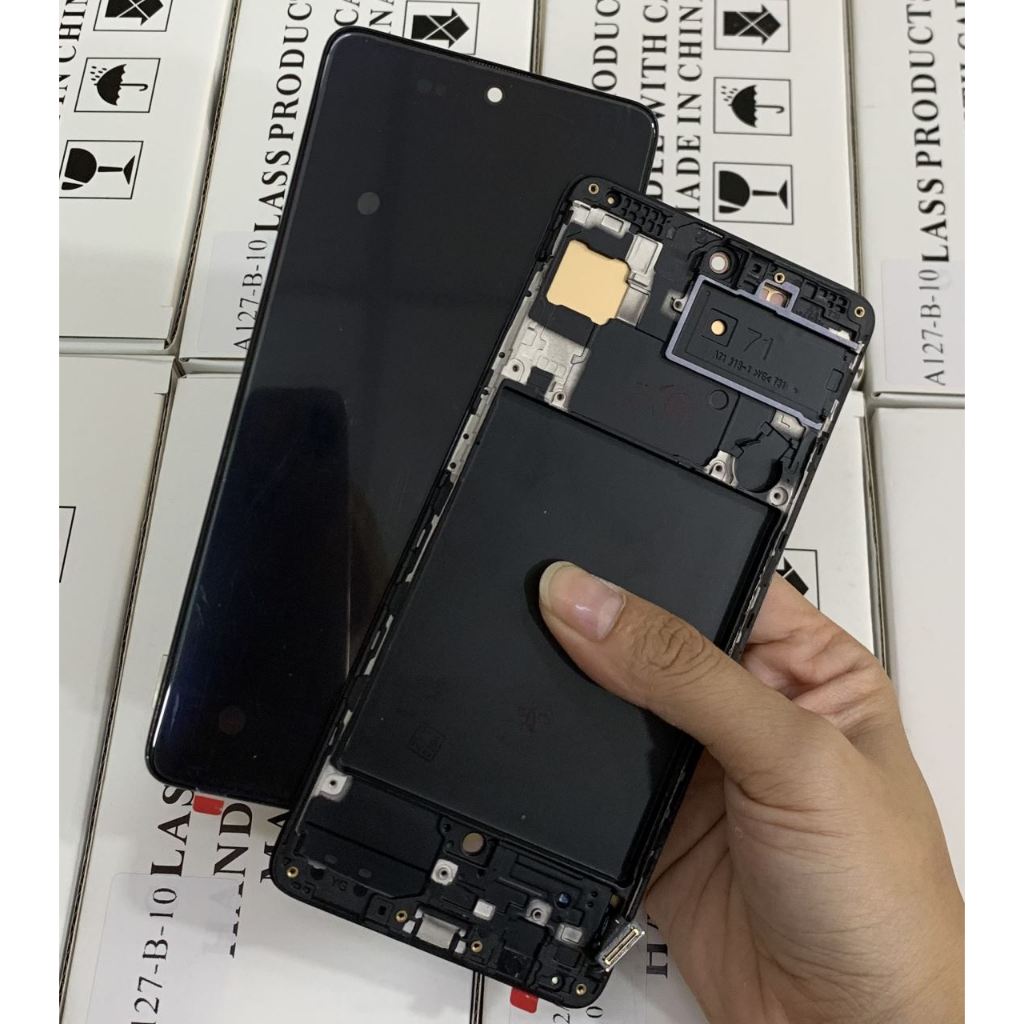 MÀN HÌNH SAMSUNG A71 (A715, A71 2020) OLED CÓ KHUNG PHÔI TO