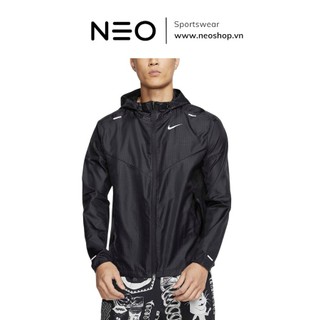 Áo Khoác Nike Windbreaker Running Jacket – Đen/ Xanh navy JM002