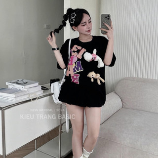 Set áo Demazo mix cv xếp ly kèm 2 gấu bông siêu phẩm BN516