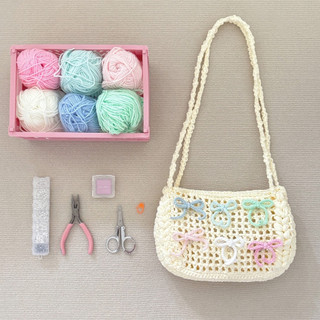 Túi tote đeo vai sợi cotton GND handmade