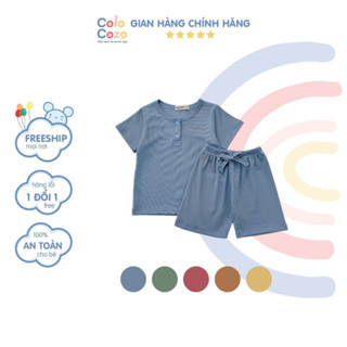 Set Bộ Quần Áo Cộc Tay Mùa Hè Cho Bé Trai Gái Chất Thun Tăm Lạnh Cao Cấp Co Giãn Mát Mẻ 7-17kg ĐÙI TĂM LẠNH