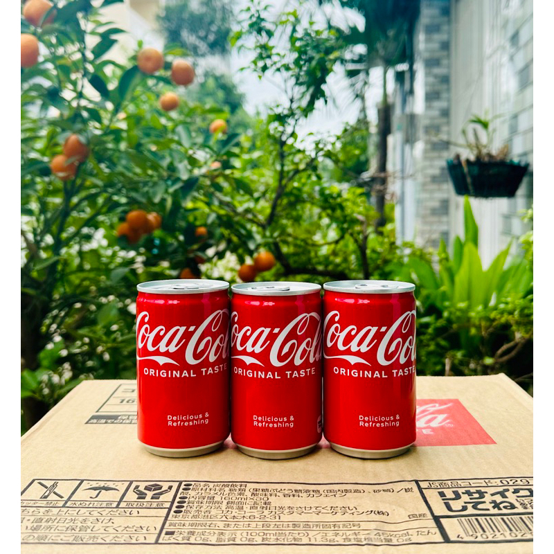 [THÙNG 30 LON COCACOLA] Coca Cola lon mini (160ml) - Nhật Bản