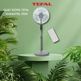 Quạt đứng có remote tefal essential vh444790 xám - bảo hành 2 năm, hàng chính hãng