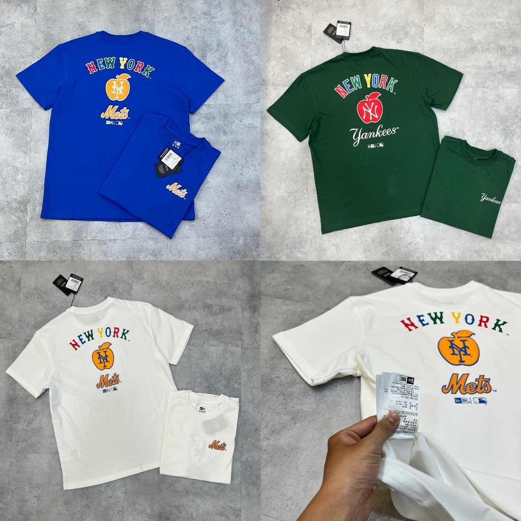 [Chính Hãng] Áo Thun New Era Tổng Hợp Táo Trắng-Xanh 14413058**14413060 ♦️ New Era T-Shirt | Áo Thun