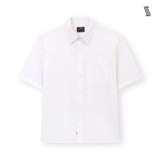 Áo sơ mi cổ đức ngắn tay nam SSSTUTTER oxford thoáng mát có túi CANVAS SHIRT