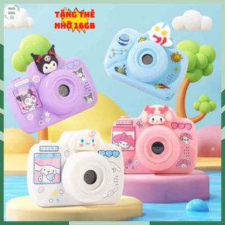 Đồ chơi máy chụp ảnh mini giá rẻ, máy ảnh mini, camera, quay video, máy ảnh trẻ em kuromi, melody, quà tặng sinh nhật m2