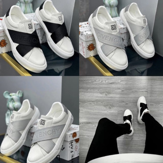 Giày thể thao g.v.c đen chéo , đen ngang - giày slipon g.v.c hottrend 2024 full size 37-43