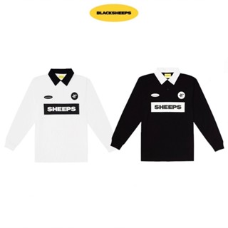Áo polo tay dài BLACKSHEEPS màu Đen