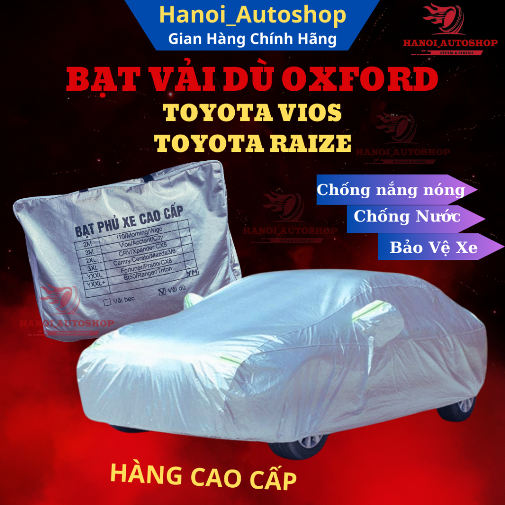 Bạt phủ ô tô Vios