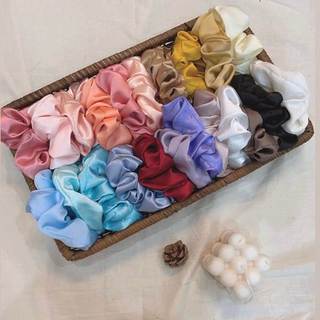 scrunchie cột tóc hoạ tiết hoa dễ thương nhiều kiểu