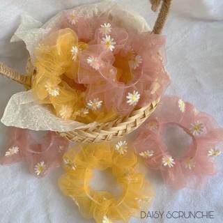 scrunchie cột tóc hoạ tiết hoa dễ thương nhiều kiểu