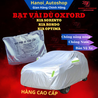 Bạt phủ ô tô kia sorento, kia rondo,kia optima chất liệu vải dù oxford cao cấp chống nắng nóng,mưa gió,bụi bẩn bảo vệ xe