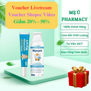  COMBO kem dưỡng ẩm sâu cho mẹ và xịt vệ sinh chống hăm cho bé Nipcare 15g 