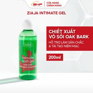 Dung dịch vệ sinh phụ nữ Intimate Ziaja Vỏ sồi giúp cân bằng độ pH tự nhiên, dưỡng ẩm sâu, làm dịu nhẹ, se khít 200ml