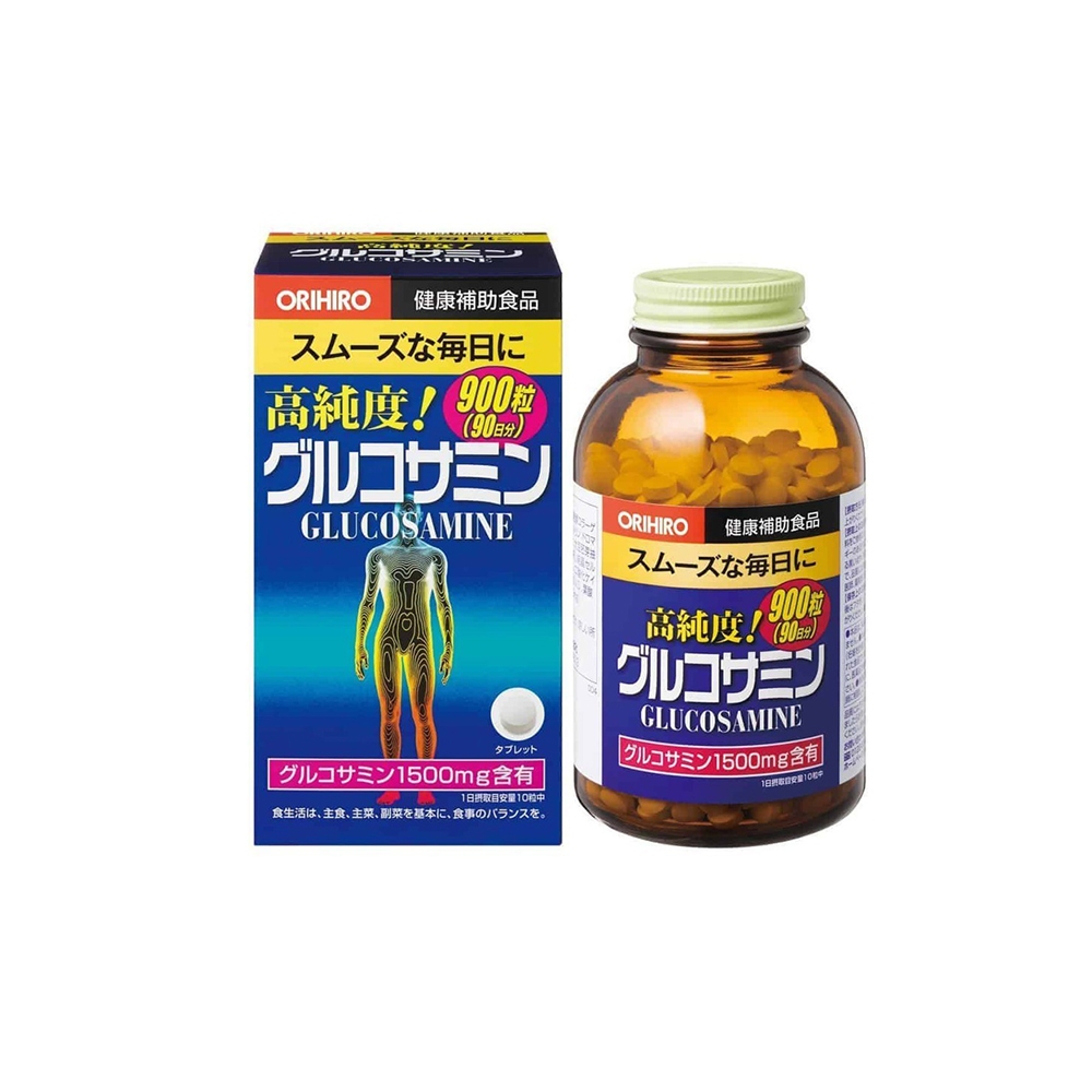 Viên Uống Glucosamine 900v Orihiro Nhật Bản Bổ Sung Cho Xương Khớp, Tăng Cường Tái Tạo Sụn Khớp