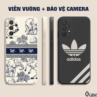 Ốp lưng Samsung A32 4G / A32 5G / A52 5G / A52s 5G / A72 in hình gấu cạnh viền vuông có bảo vệ camera