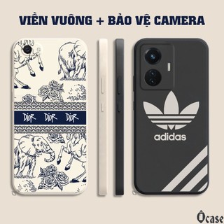 Ốp lưng Vivo Y53 /Y55 / Y55s / Y55L / Y71 / Y71i / 1603 / 1610 in hình gấu cạnh viền vuông có BVC