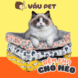 Nệm Cho Chó Mèo Lót Lông Mềm Mại Ấm Áo - Đệm Cho Chó Mèo Vẩu Pet Shop