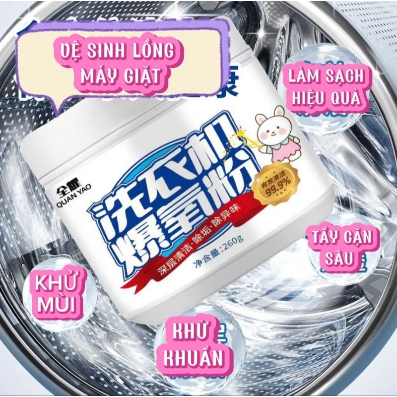 [HCM] Bột Vệ Sinh Lồng Máy Giặt