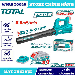 Total máy thổi bụi dùng pin 20v tabli20428