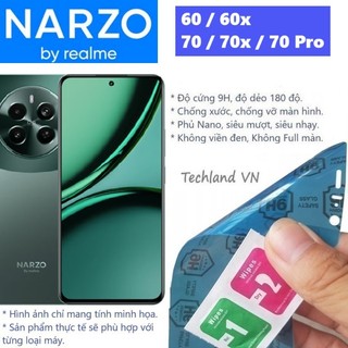 Cường Lực Phủ Nano Realme Narzo 60 / 70 / 60x / 70x / 70 Pro 5G - Trong Suốt, Không Full Màn, Không Viền Đen