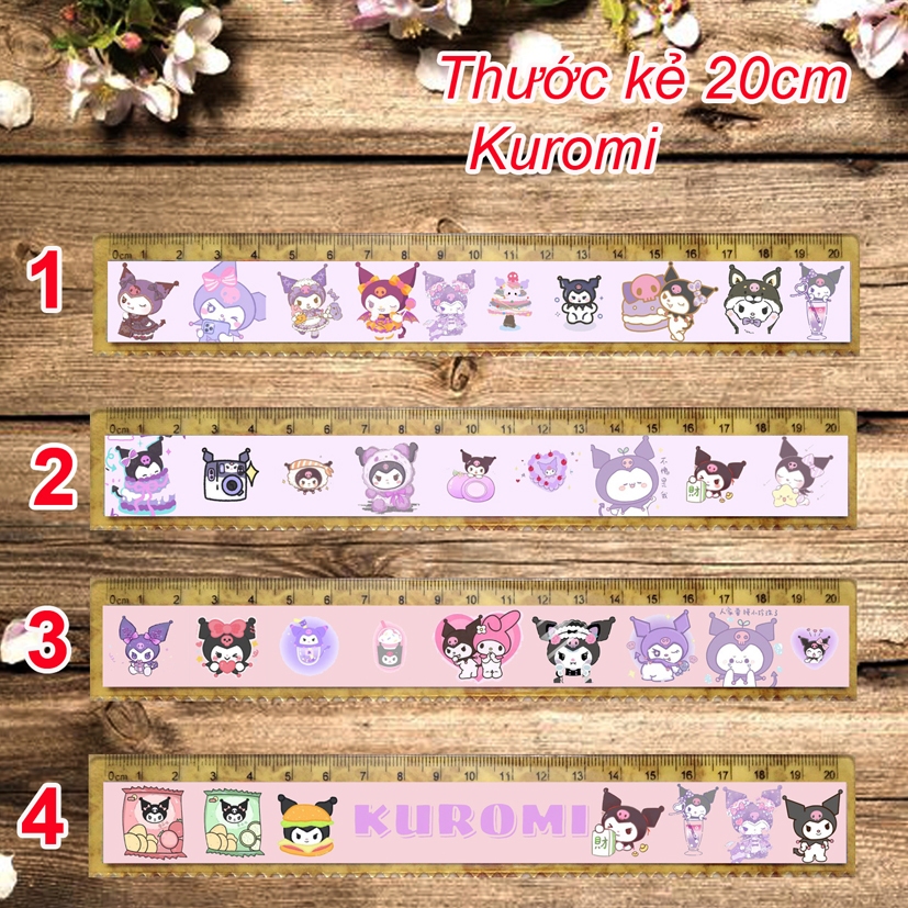 Thước kẻ Kuromi (nhiều mẫu lựa chọn, 20cm, 15k/1 cái)