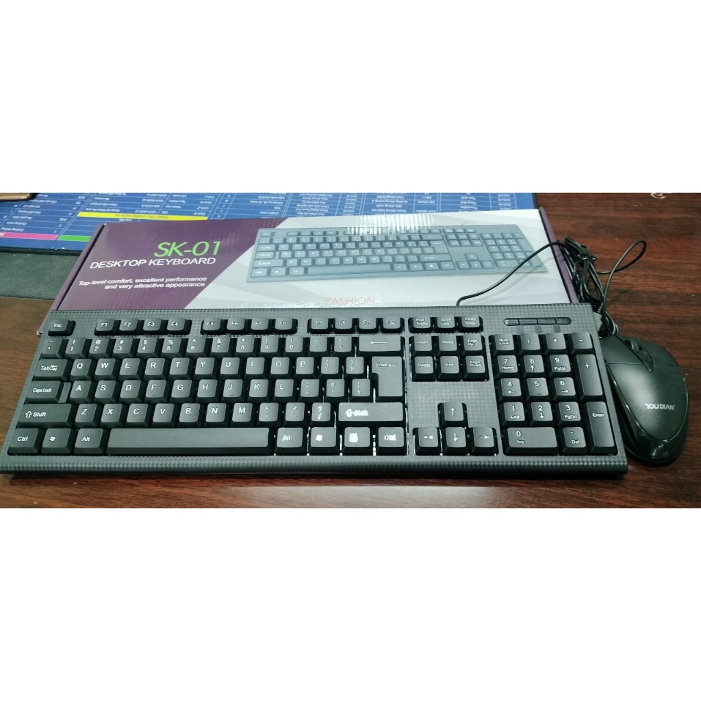 Combo Bàn Phím + Chuột Văn Phòng Joudian KM2000 Có Dây USB- Hàng chính Hãng