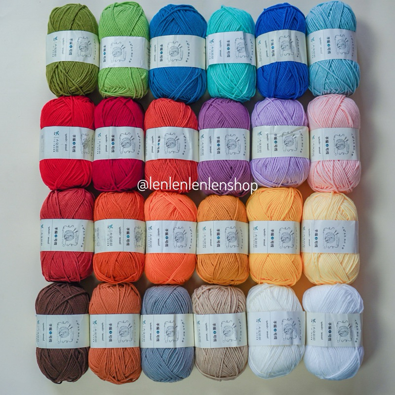 Len Yaoh Wool sợi to 100g - Sợi len mềm, ấm, không xù, đan móc khăn mũ mùa thu đông