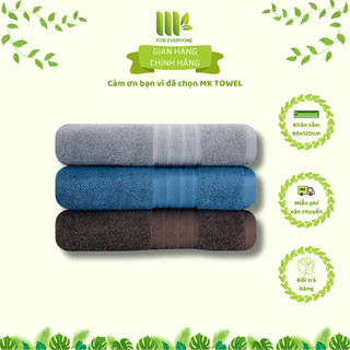 Khăn tắm size 60x120cm khăn cỡ đại khăn cao cấp MK Towel 100% cotton mẫu BK20 nhiều màu