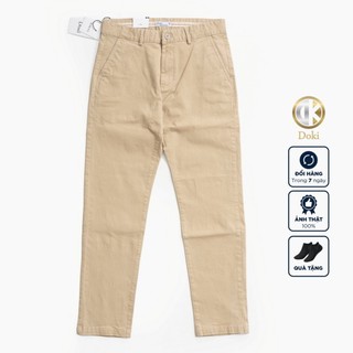 Quần Kaki Nam Màu Vàng Kem KC, Quần kaki túi chéo dáng ôm đứng, chất vải co giãn thoáng mát - DOKI