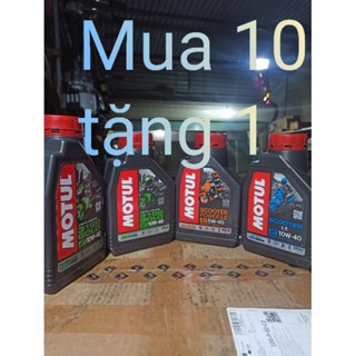 Dầu nhớt xe máy motul xe số, xe ga chai 0,8lit và 1lit......