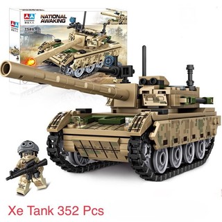 lắp ghép xe tank tăng chiến đấu 352miếng ghép-đồ chơi xếp hình- đồ chơi trí tuệ