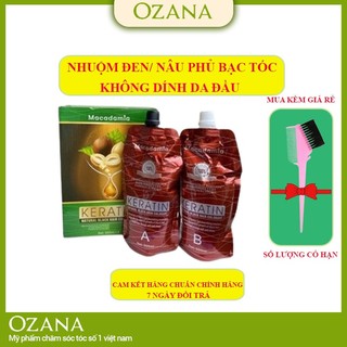 Nhuộm đen phủ bạc keratin chính hãng CT38