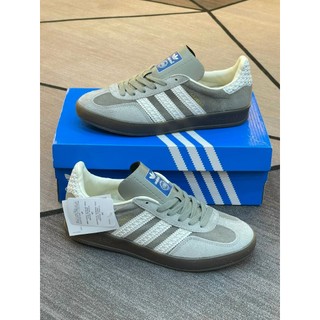 Giày thể thao Adidas Gazelle Indoor Grey White, Giày samba xám