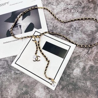 Thắt lưng dây xích bản vip sang chảnh belt váy dây da hãng phụ kiện thắt lưng nữ thời trang Hari korea Accessories