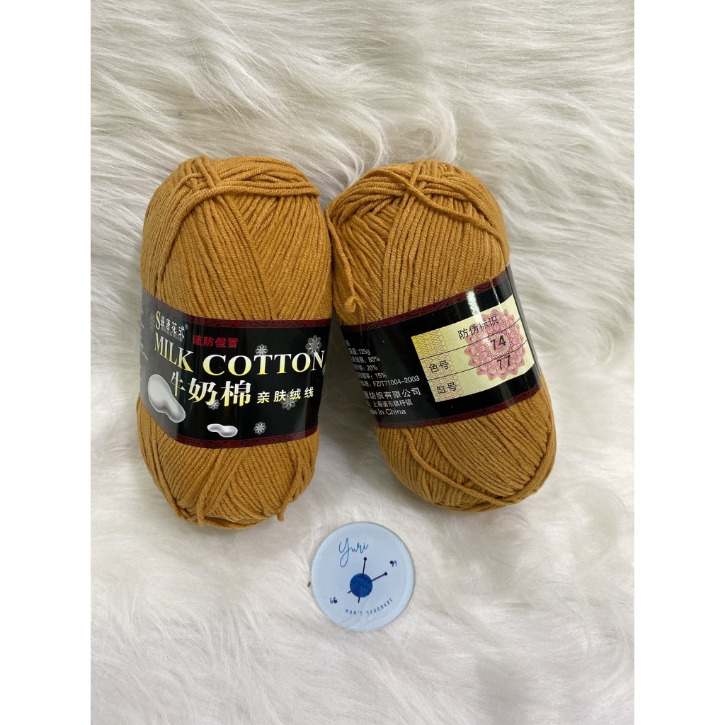 Len milk cotton 125g loại 1 - Len sợi cotton