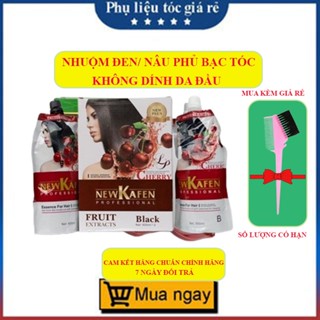 Thuốc nhuộm đen New Kafen cao cấp phủ bạc và không dính da đầu 500ML [RẺ VÔ ĐỊCH]