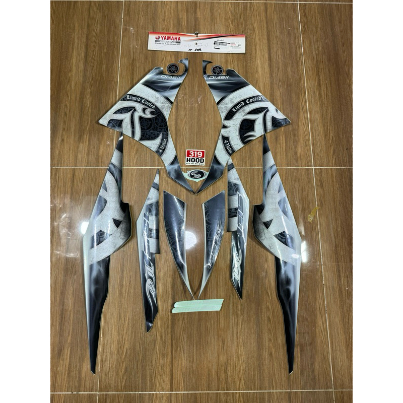 Tem dán LC135 V3 Smoke Grey, Exciter 135 5s, chính hãng dễ dàng lắp đặt