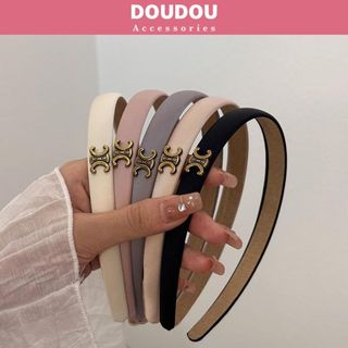 Băng đô cài tóc Doudou Bờm cài tóc Băng đô tóc nữ form mỏng nhẹ phong cách Hàn Quốc FG049