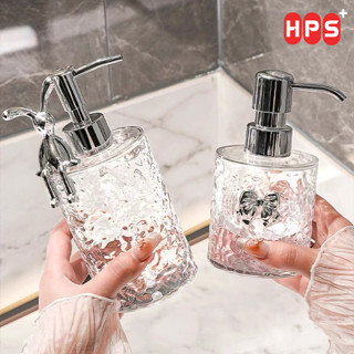 Chai Chiết Dầu Gội Sữa Tắm Nhỏ Gọn Vân Kim Cương Sang Trọng, Chai Chiết Vòi Nhấn Dung Tích 300ml 400ml