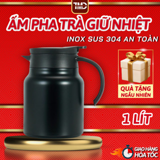 Ấm Pha Trà Giữ Nhiệt Inox SUS 316 Dung Tích 1 LÍT Hàng Cao Cấp - Ca Nước Giữ Nhiệt Đựng Nước Nóng